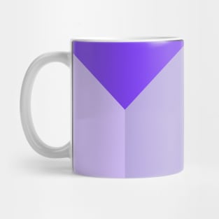 Purple Geometric Color Block Pattern Mug